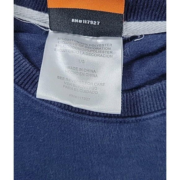 Vintage 90s Reebok Crewneck Sweatshirt Men LARGE Navy Embroidered AND1 - Picture 7 of 10